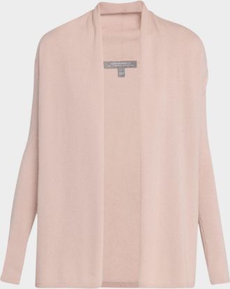 Neiman Marcus Cashmere Basic Open Cardigan