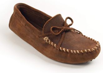 Minnetonka Mens Original Cowhide Driving Moc Mocassins, Brown Ruff, 9.5 UK