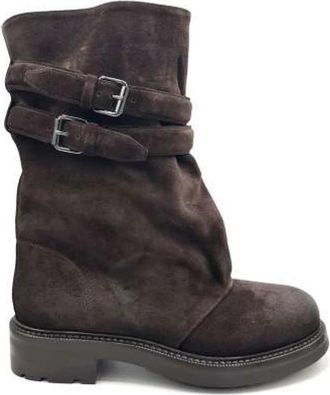 Strategia Biker Enkelboot - Dames - Hoge Laarzen - Bruin - 39 EU - Leer - Schoenen