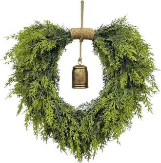 OEM Corona Navide&ntilde;a Con Campanillas: Decoraci&oacute;n De Temporada Para Puerta/mesa/pared/chimenea, Interior/exterior