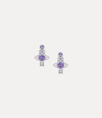Vivienne Westwood Maitena Earrings Silver Cubic Zirconia Women