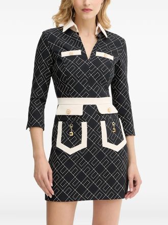 Elisabetta Franchi V-neck mini dress - Black