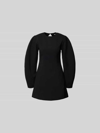 Rotate Minikleid mit Rundhalsausschnitt in Black, Gr&ouml;&szlig;e 38