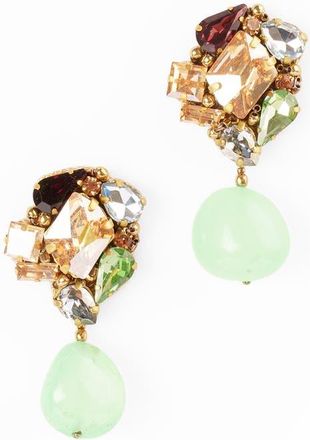 Deepa Gurnani Kidar Drop Earrings in Mint at Nordstrom