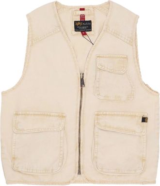 Alpha Industries Hombre, Chaquetas, Beige, Talla: XL