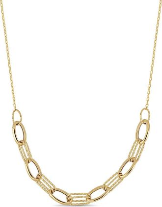 Bony Levy 14K Yellow Gold Chain Frontal Necklace at Nordstrom Rack, Size 18