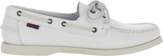 Sebago White Lace Up Loafers