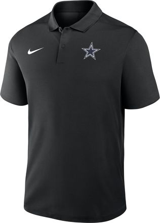 Nike Dallas Cowboys Logo Victory Nike Mens Dri-FIT NFL Polo in Black | 035800A7RD-R0T