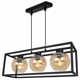 OEM L&aacute;mpara Colgante Elegante Jaula Bola De Cristal Miel