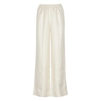 Loulou Studio Wide Trousers, female, Beige, Size: L Lars Wide-Leg Trousers