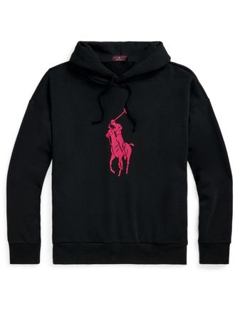 Polo Ralph Lauren Hoodie met Big Pony-print - Zwart