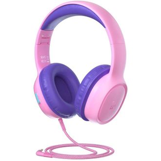 OEM Auriculares Con Cable Kh01 Para Ni&ntilde;os, Seguros Y Con Control De Volumen, Color Rosa