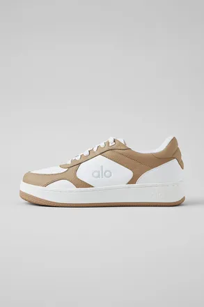 Alo Recovery Mode Sneaker in Gravel/White Beige, Size: 15M/16.5W