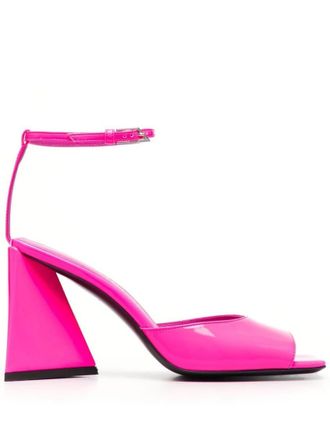The Attico Pink Square Toe Heels