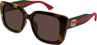 Gucci Sunglasses, female, Brown, Size: 55 MM Gg2118Sa Sunglasses