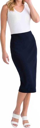Joseph Ribkoff Womens Classic Pencil Skirt In Navy