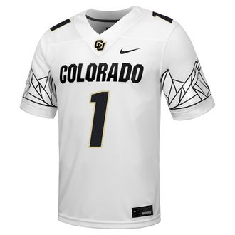 Nike Colorado Nike Mens College Football Replica Jersey in White | P31811COLO-WHT