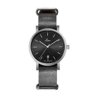 Laco Unisex Automatic Mechanical Watch with Date,Classic Series,862078 - Black Leather - One Size