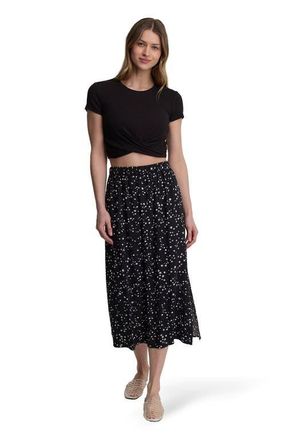 tentree Yaletown Skirt in Meteorite Black/bloom Floral at Nordstrom, Size X-Small