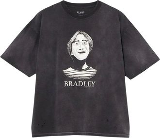 Beams Plus Tops, Heren, Zwart, XL, Katoen, Portrait Tee