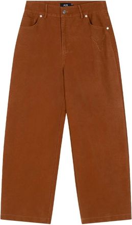 ALIX The Label Alix The Label - Broek van kunstsu&egrave;de - Dames - Jeans - Bruin - Maat: M Su&egrave;de