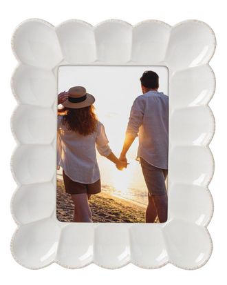Lenox French Perle Scallop 5X7 Frame