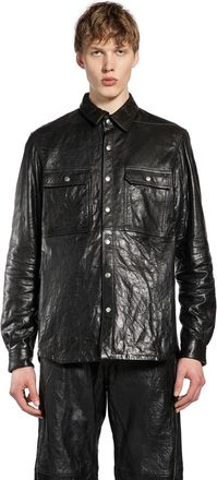 Rick Owens Temple Outershirt in Tumbled lamb