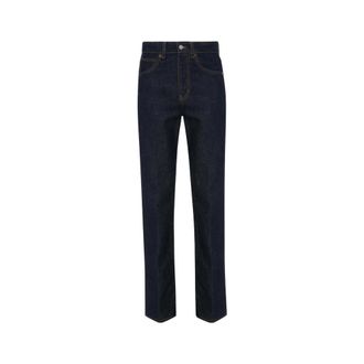 Victoria Beckham Julia Stretch Jeans - Dames - Regular Fit Jeans - Blauw - W28 L34 - Katoen - Jeans