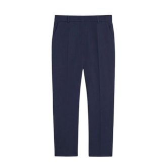 Max Mara Dames, Broeken, Blauw, Maat: M Katoen