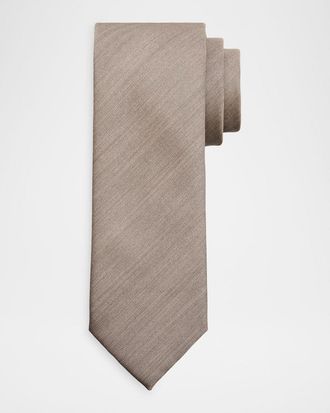 Brioni Men & apos;s Wool and Silk Woven Tie