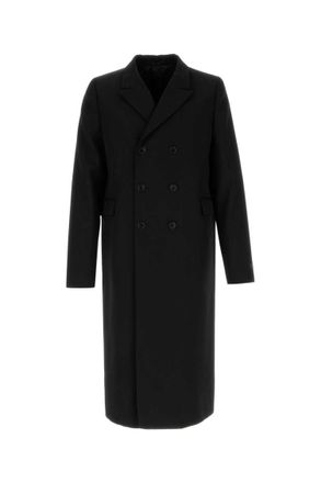 Prada Black Long Trench Coat