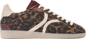 VIA VAI Nilla Khloe Sneakers - Dames - Sneakers - Bruin - 40 EU - Leer - Schoenen