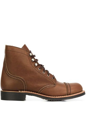 Red Wing Shoes enkellaarzen met veters - Bruin