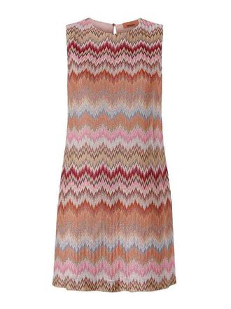 Missoni Sleeveless Short Dress With Zigzag Pattern