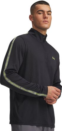 Under Armour Heren Tech Textured Half Zip Top (Zwart, Groen)