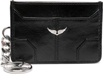 Zadig&Voltaire Sunny Pass leather card holder - women - Calf Leather - One Size - Black