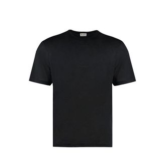 Saint Laurent Black Cotton Mens T-Shirt