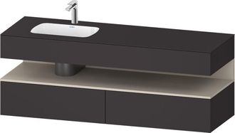 Duravit Qatego Lavabo Encastrado Con Base De Lavabo Consola, - Duravit