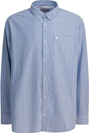 Carhartt Work in Progress L/S Cassel Shirts Light Blue-Uomo