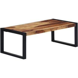 vidaXL Mesa De Centro De Madera Maciza De Acacia 110x60x40 Cm Vidaxl