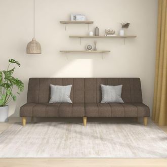 vidaXL Sof&aacute; Cama De 2 Plazas Tela Gris Taupe Vidaxl
