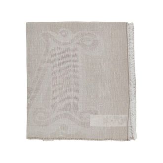 Max Mara Jacquard linen-blend scarf Woman One Size