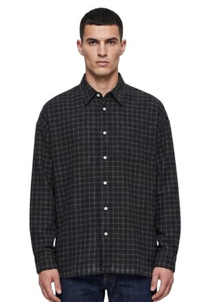 Sunflower Black Relaxed Check Shirt