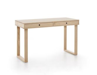 HOGAR 24 Escritorio de madera maciza natural, color natural