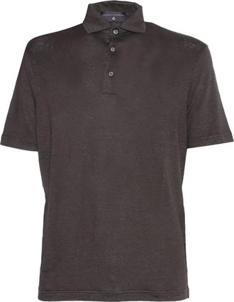 FILIPPO DE LAURENTIIS Polo in lino - Marrone