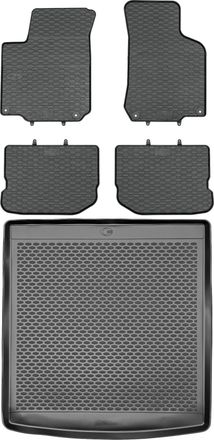 OEM Juego De Alfombrillas De Goma Para Skoda Octavia I Kombi (1997-2010) + Alfombrilla Para El Maletero