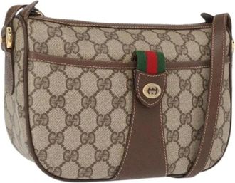 Gucci Pre-owned Cross Body Bags, female, Beige, Size: ONE SIZE Pre-owned Plastic Cross Body Bag