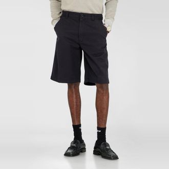 Diesel Cotton shorts with stonewash treatment - Shorts - Man - Black