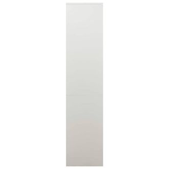Berkfield Home Office Cabinet Light Grey 90x40x180 cm Steel | Size: 90 x 40 x 180 cm