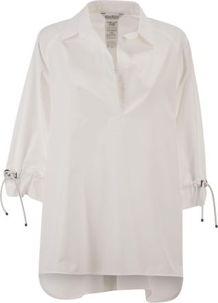 Max Mara Mxmadorni Baumwollpopeline-Bluse